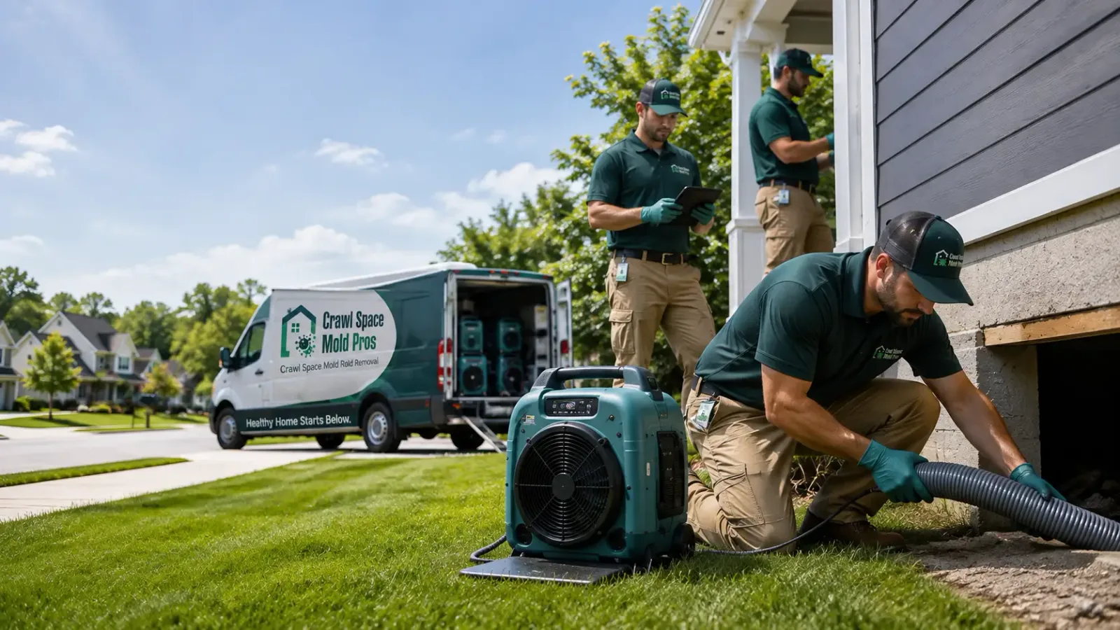 Crawl Space Mold Removal in Allouez, MI